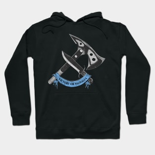 VICTORY OR VALHALLA (blue) Hoodie